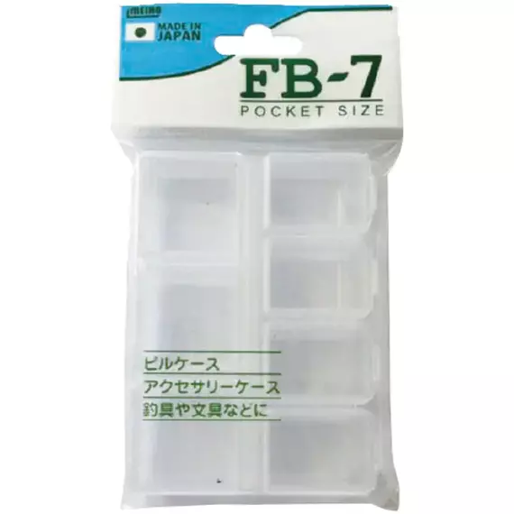 Коробка Meiho Fb-7 94x70x17mm к:clear, фото , изображение 3